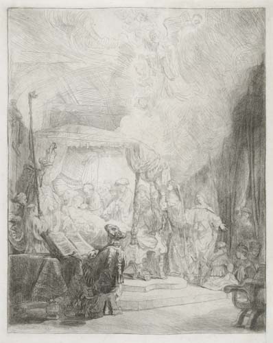 Appraisal: REMBRANDT VAN RIJN The Death of the Virgin Etching and