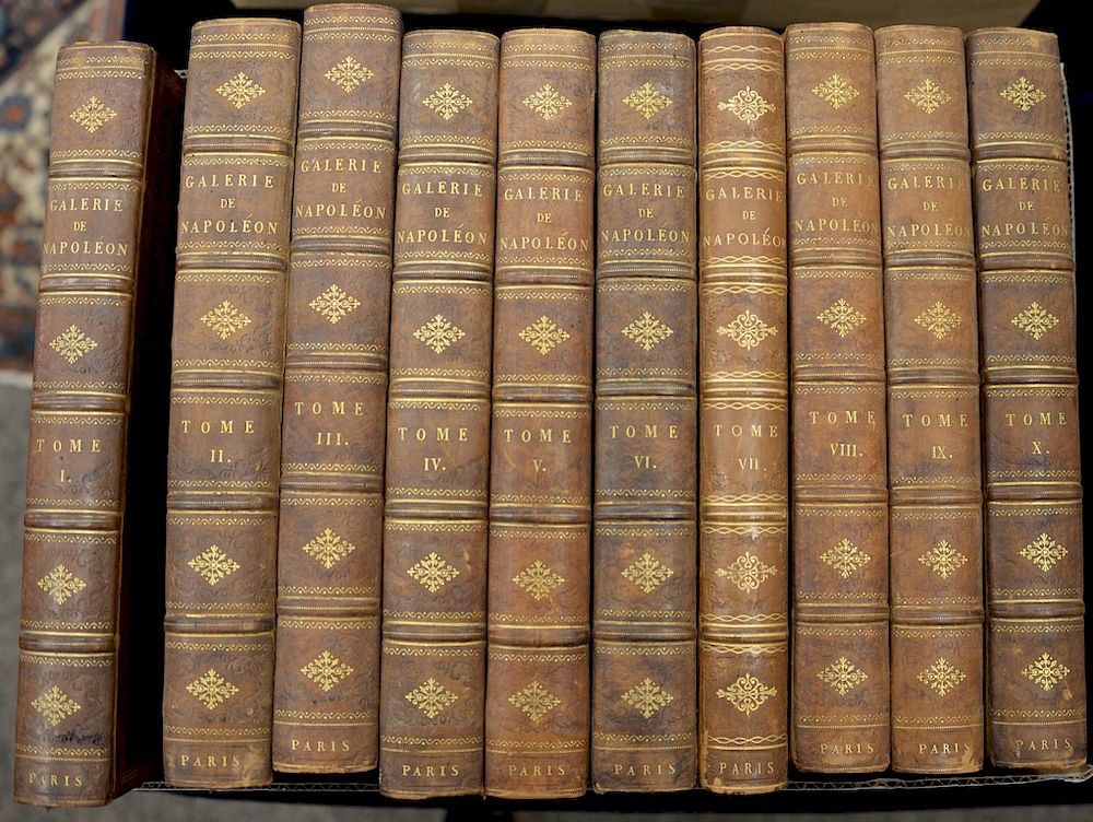 Appraisal: Ten volume set of books Galerie Du Musee Napoleon by