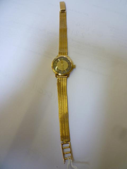 Appraisal: A LADY'S OMEGA DE VILLE WRISTWATCH the two tone dial