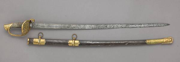 Appraisal: An historic U S Model Staff and Field officers sword