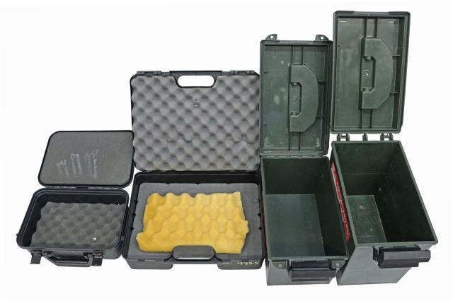 Appraisal: lot of Hard case storage boxes Doskosil pistol h w