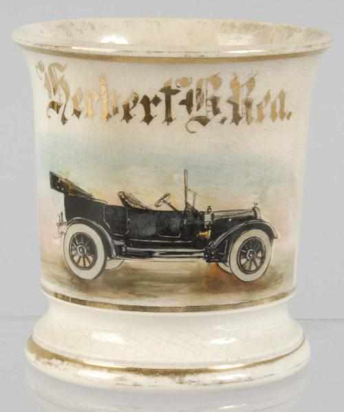 Appraisal: Automobile Shaving Mug Description Marked Herbert G Ren across top