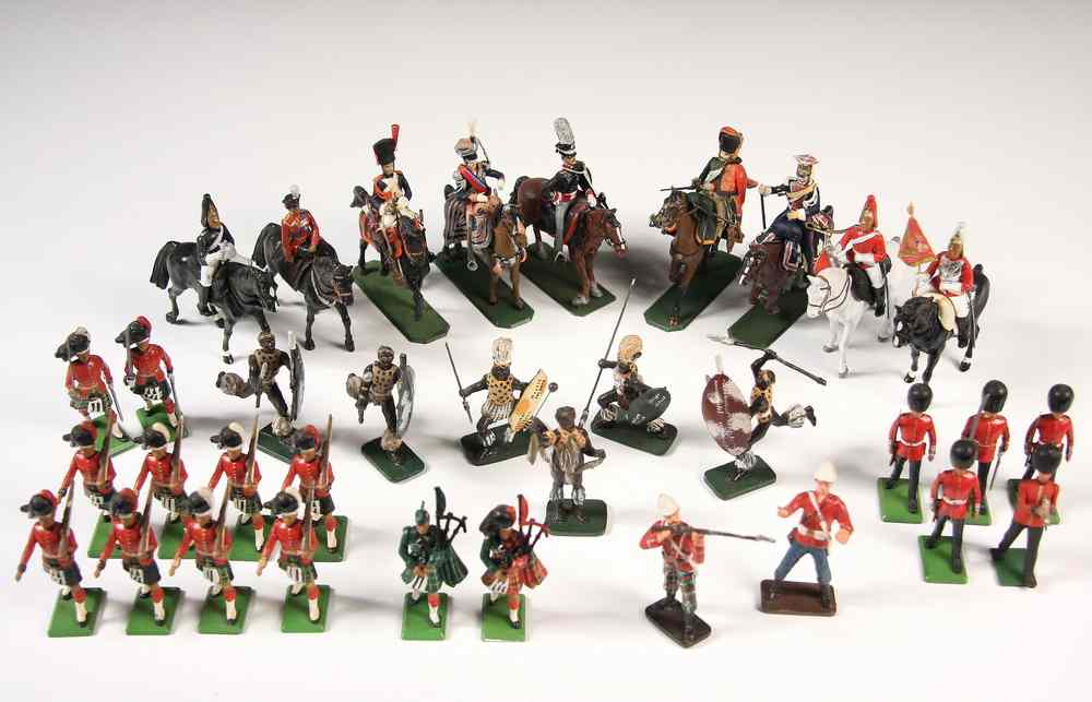 Appraisal: COLLECTION TOY SOLDIERS - Approx Toy Soldiers mostly lead ranging