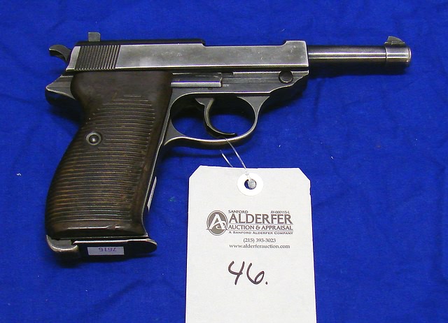 Appraisal: Walther Model P semi-automatic pistol Cal mm bbl SN B