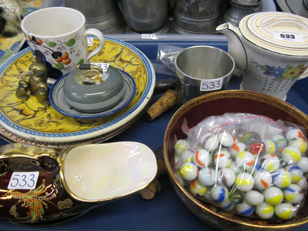 Appraisal: Tray lot comprising Carlton Ware Rouge Royale assorted silver spoons