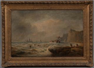 Appraisal: Albert Dunington British -c Wreck Kynance Cornwall Albert Dunington British