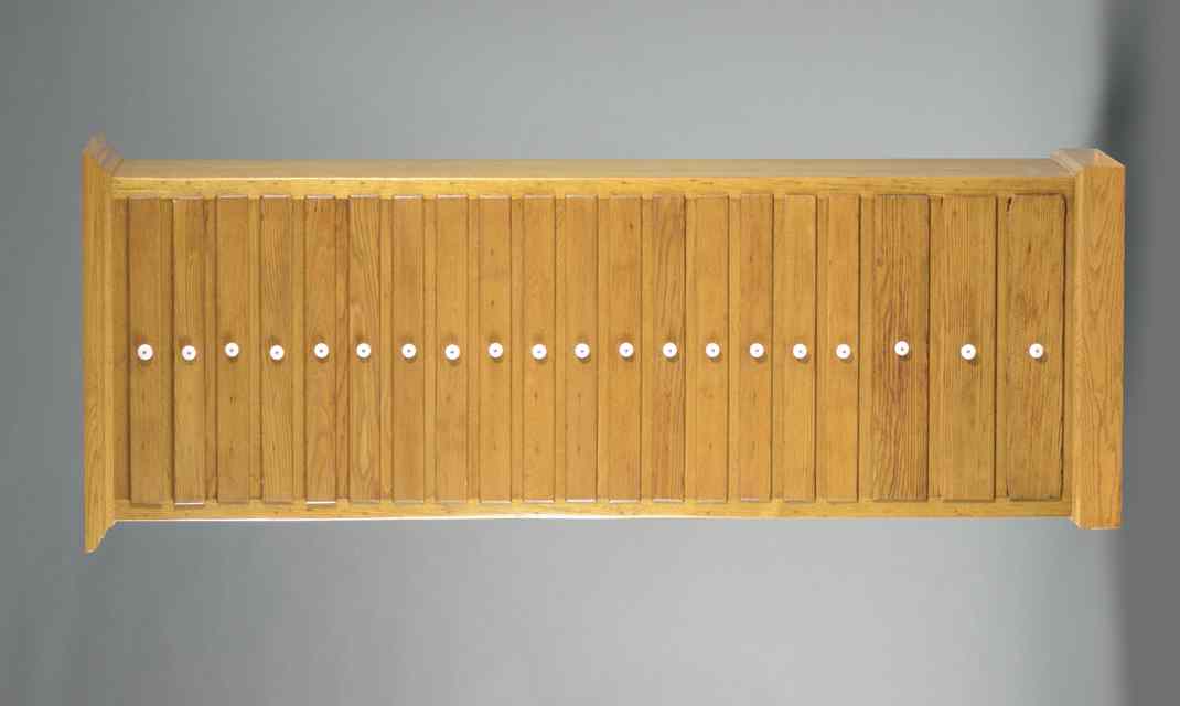 Appraisal: AN OAK TWENTY-DRAWER DOCUMENT CHEST American late th century the