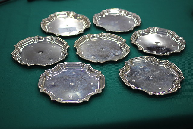 Appraisal: A SET OF FOUR SILVER QUEEN ELIZABETH II CORONATION DISHES