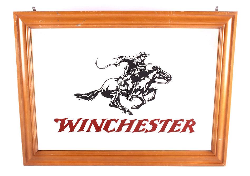 Appraisal: Original Winchester Dealer Advertising Mirror This is an original RARE