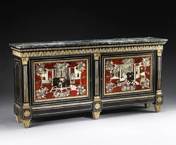 Appraisal: A fine Louis XIV style gilt bronze and tortoiseshell mounted