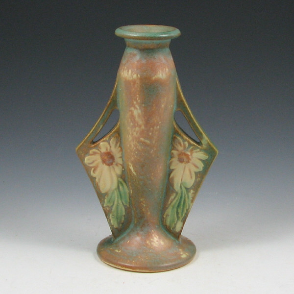 Appraisal: Roseville Dahlrose - Wing-Handled Vase - Mint Roseville Dahlrose -