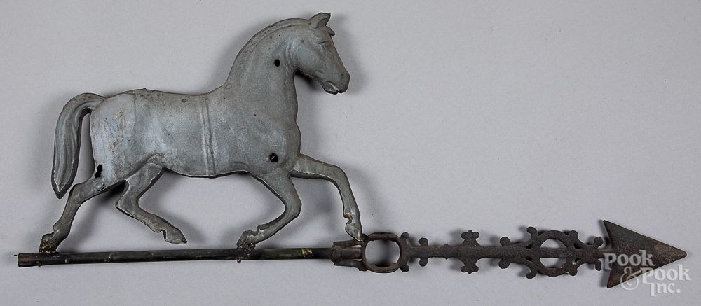 Appraisal: Running horse weathervane late th c Running horse weathervane late