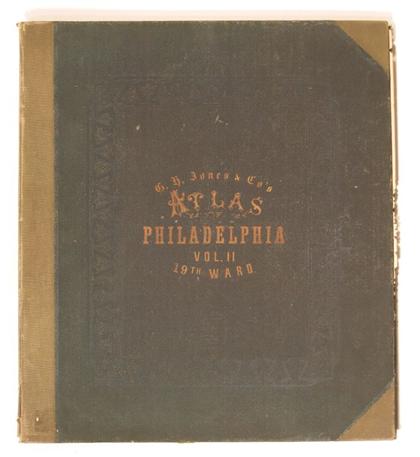 Appraisal: vol Philadelphia Property Atlas Atlas of Philadelphia Nineteenth Ward Philadelphia