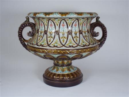 Appraisal: A large Scandanavian Art Nouveau footed jardiniere of circular inswept