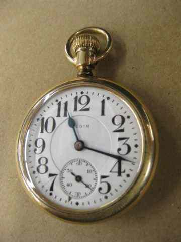 Appraisal: Elgin Railroad Pocketwatch Jewel B W Raymond Model positions gold-filled