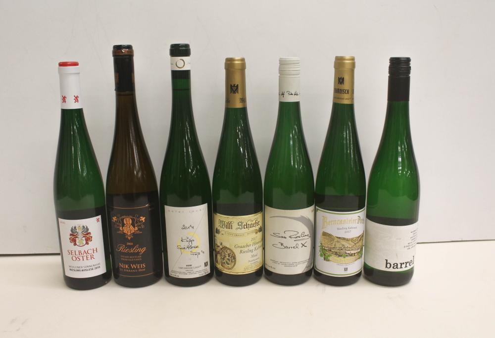 Appraisal: GERMAN VINTAGE RIESLING WINE COLLECTION bottles producers alphabetized P-W Peter