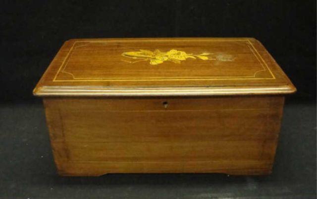 Appraisal: Inlaid Music Box From a Long Island location Dimensions w