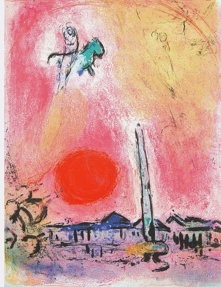 Appraisal: MARC CHAGALL RUSSIAN-FRENCH - MARC CHAGALL RUSSIAN-FRENCH - Place de