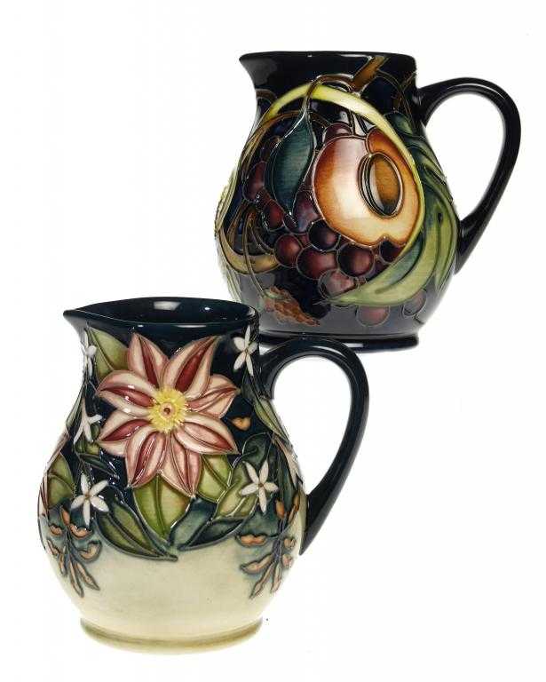 Appraisal: A MOORCROFT QUEEN'S CHOICE JUG DESIGNED BY EMMA BOSSONS AND