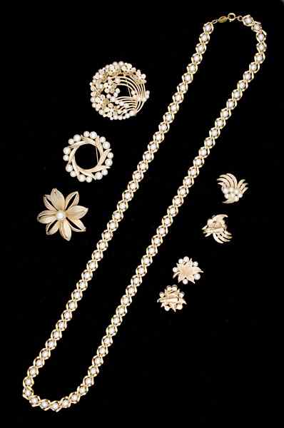 Appraisal: Trifari Giovani Napier Costume Jewelry Collection A Trifari brooch with