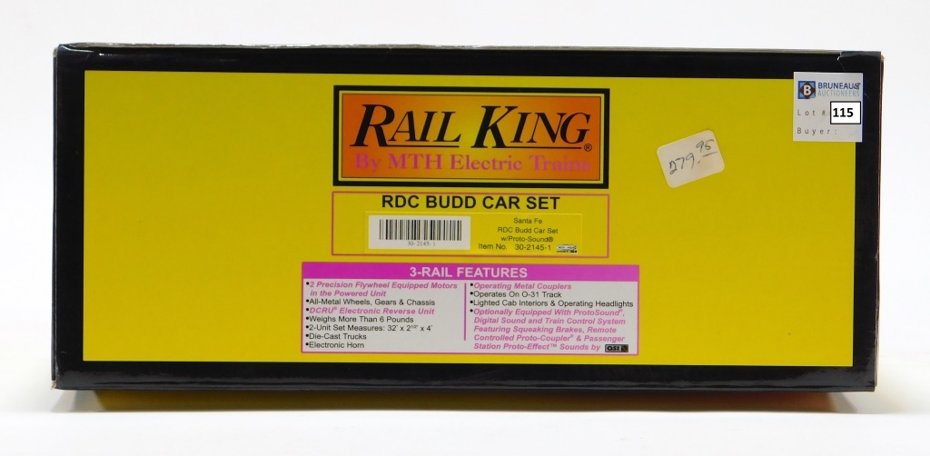 Appraisal: RAIL KING RDC BUDD O GAUGE ELECTRIC TRAIN SET United