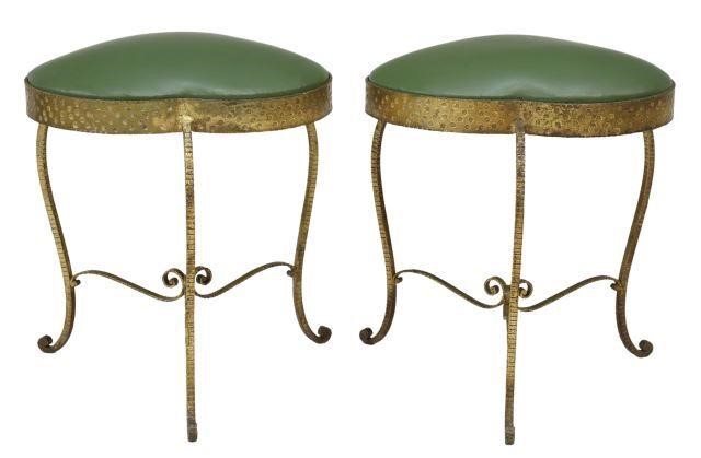 Appraisal: pair Italian mid-century modern stools Pier Luigi Colli Italian -