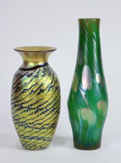 Appraisal: lot of Lundberg vase group lot of Lundberg vase group