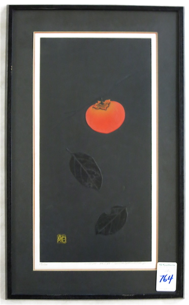 Appraisal: HAKU MAKI JAPANESE - MIXED MEDIA WOODBLOCK PRINT Work -