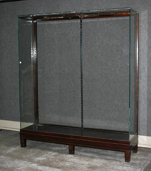 Appraisal: Furniture With glass sliding doors opening to the back x