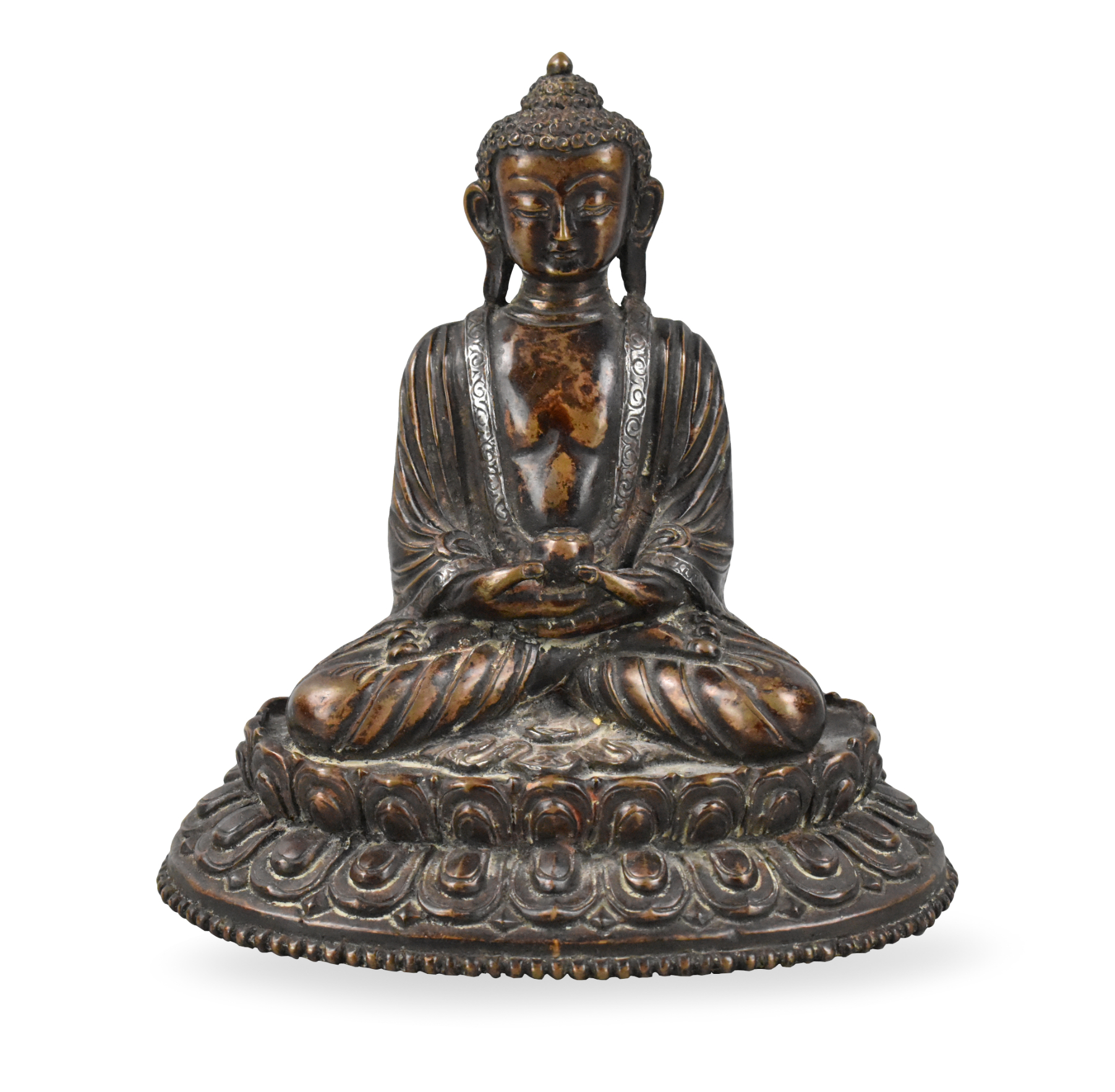 Appraisal: A Chinese gilt bronze buddha figure dating from the th