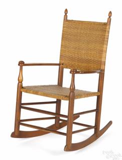 Appraisal: Mt Lebanon New York Shaker rocking chair th c with