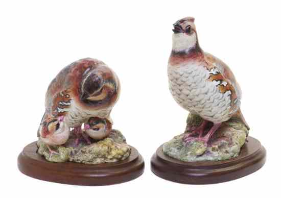 Appraisal: A Pair of Royal Worcester Dorothy Doughty Birds Bob White