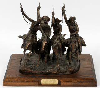 Appraisal: AFTER FREDERIC REMINGTON BRONZE SCULPTURE C AFTER FREDERIC REMINGTON AMERICAN