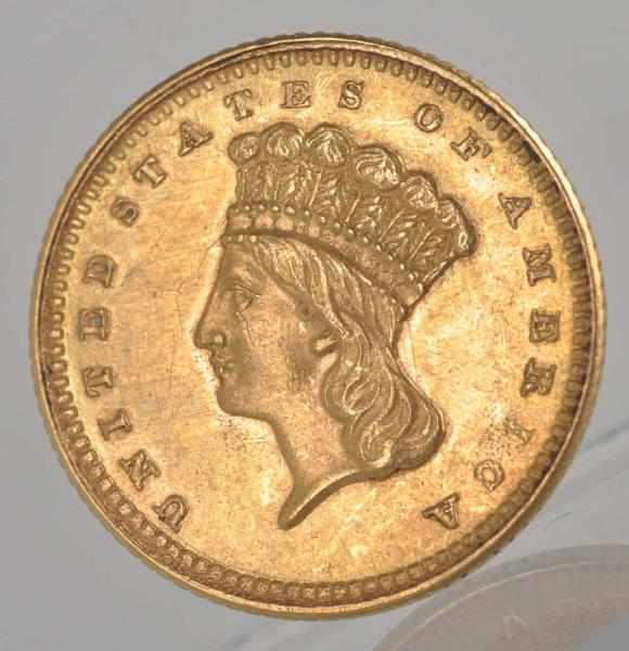 Appraisal: Indian Head Large Head Gold Dollar AU