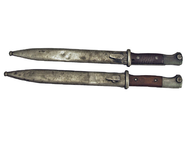 Appraisal: Pair of German Model Mauser Bayonets with scabbards good to