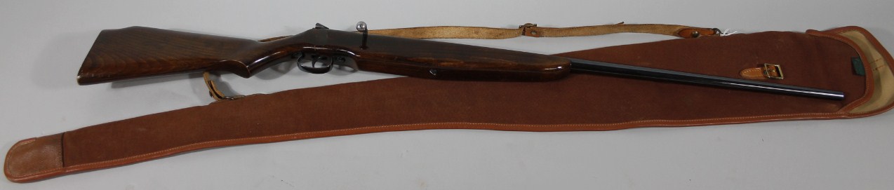 Appraisal: A Webley Scott bolt action shotgun serial no with Magazine