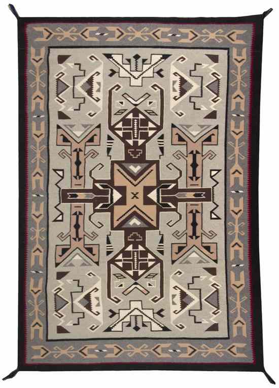 Appraisal: A Navajo Weaving Teec Nos Pos in a geometric design