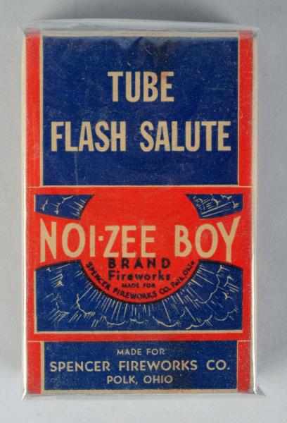 Appraisal: Noi-Zee Boy Tube Flash Salutes Firecrackers Class Manufactured by Spencer