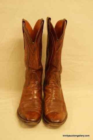 Appraisal: Lucchese Custom Lone Star Western BootsHand crafted custom western -