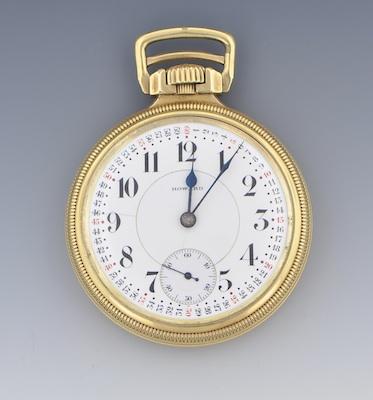 Appraisal: Howard Railroad Pocket Watch American ca Howard Keystone railroad watch