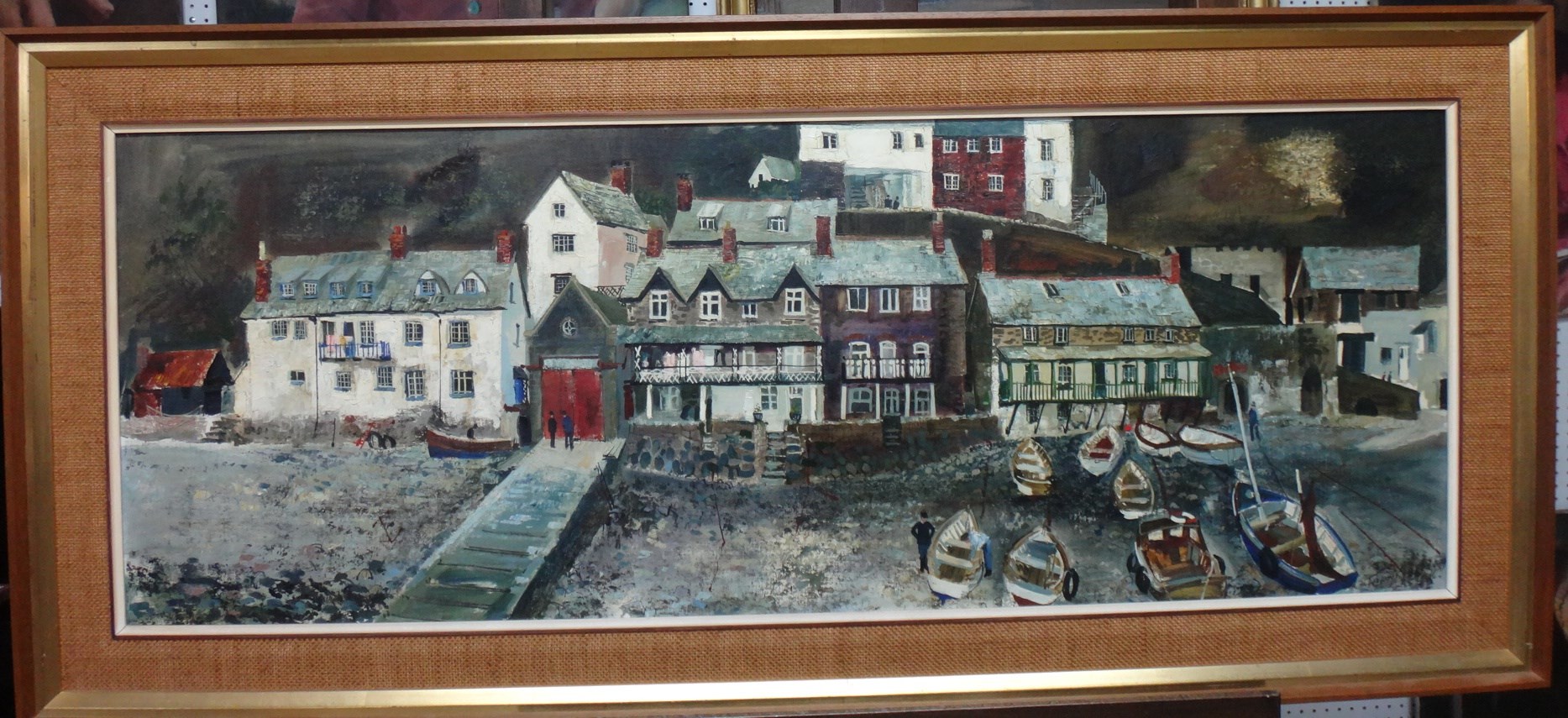 Appraisal: Jeremy King b Clovelly oil on canvasboard signed inscribed on