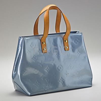 Appraisal: FASHION BABY BLUE MINI TOTE In the style of Louis