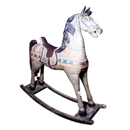 Appraisal: Polychrome Painted Rocking Horse Estimate -