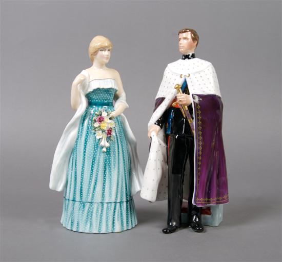 Appraisal: A Group of Two Royal Doulton Porcelain Figures Height of