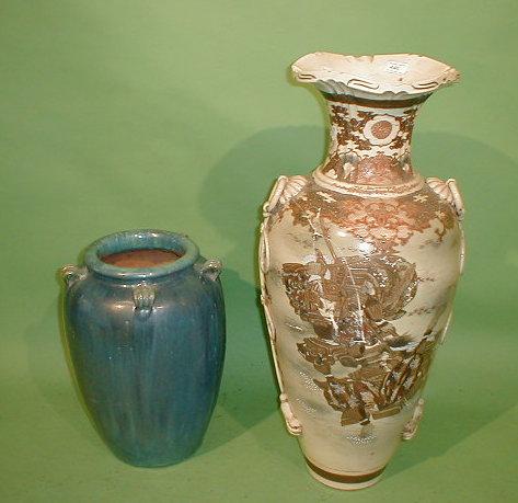 Appraisal: A large Satsuma vase AF and another