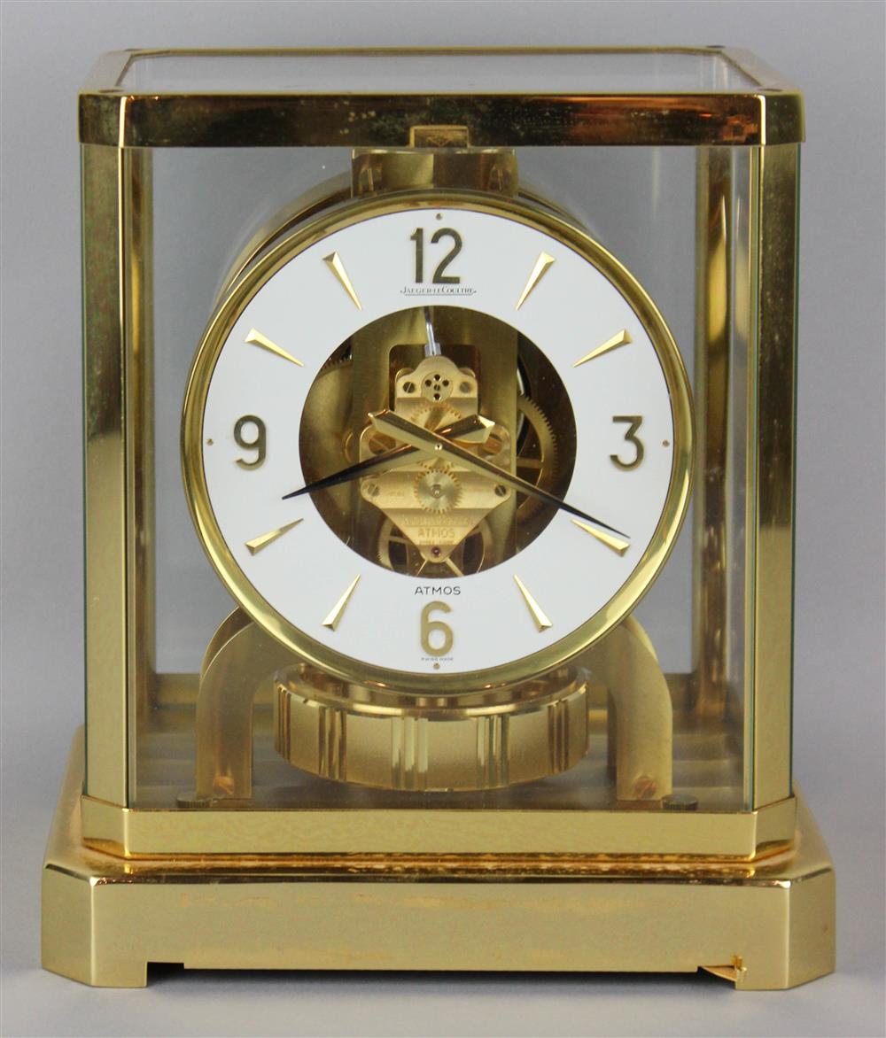 Appraisal: JAEGER LECOULTRE ATMOS CLOCK in brass case and numbered The