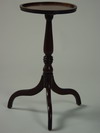 Appraisal: CANDLE STAND - Circa mahogany Hepplewhite period dish top candle