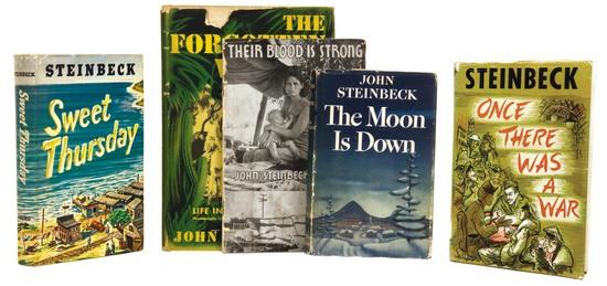 Appraisal: STEINBECK John Five First Editions Their Blood was Strong San