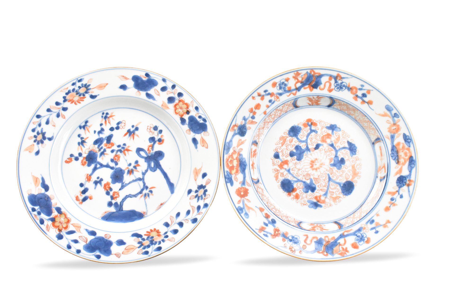 Appraisal: Two Chinese Imari style plated dating from the Kangxi period