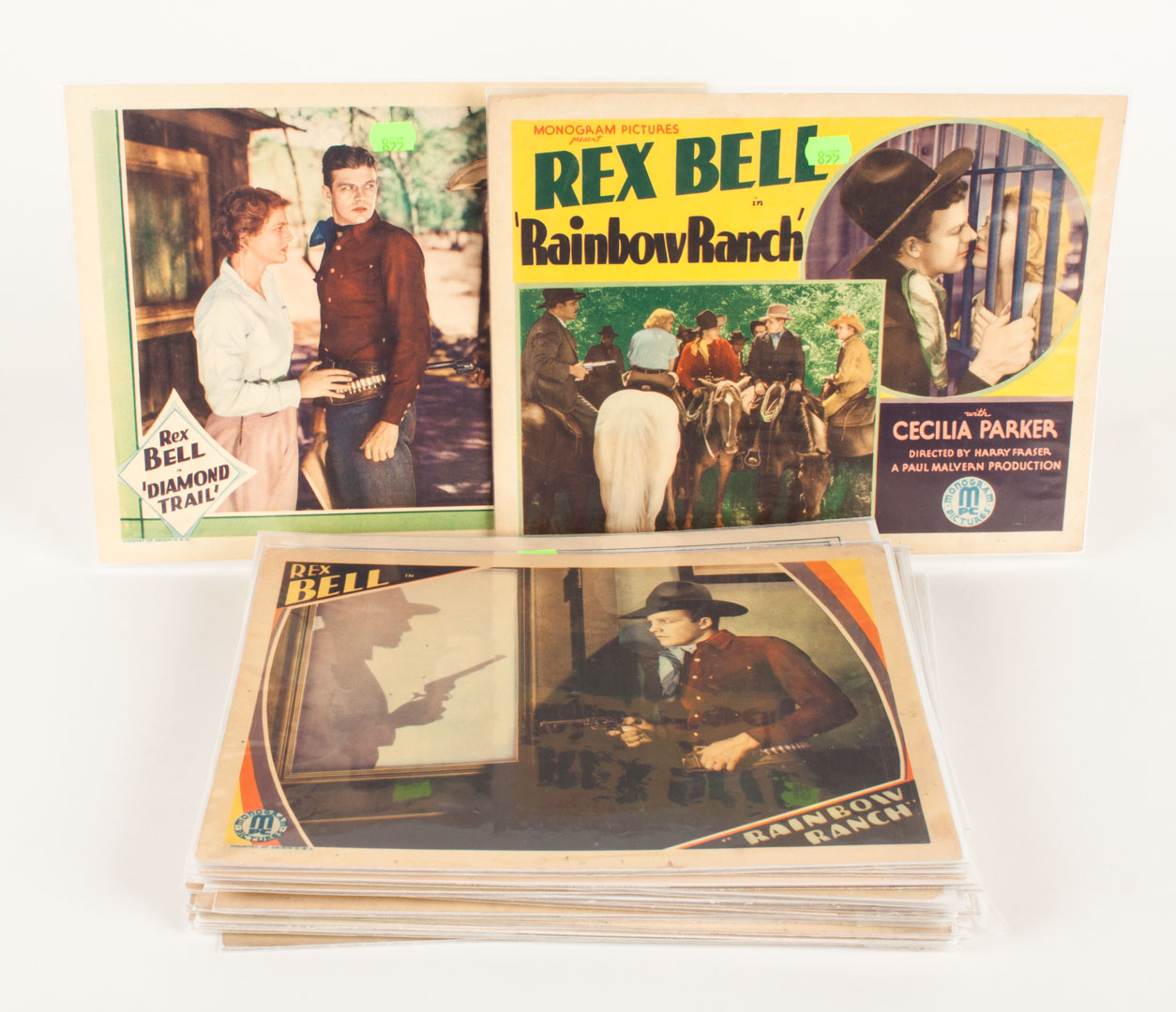 Appraisal: assorted western movie lobby cards s to s including Rex